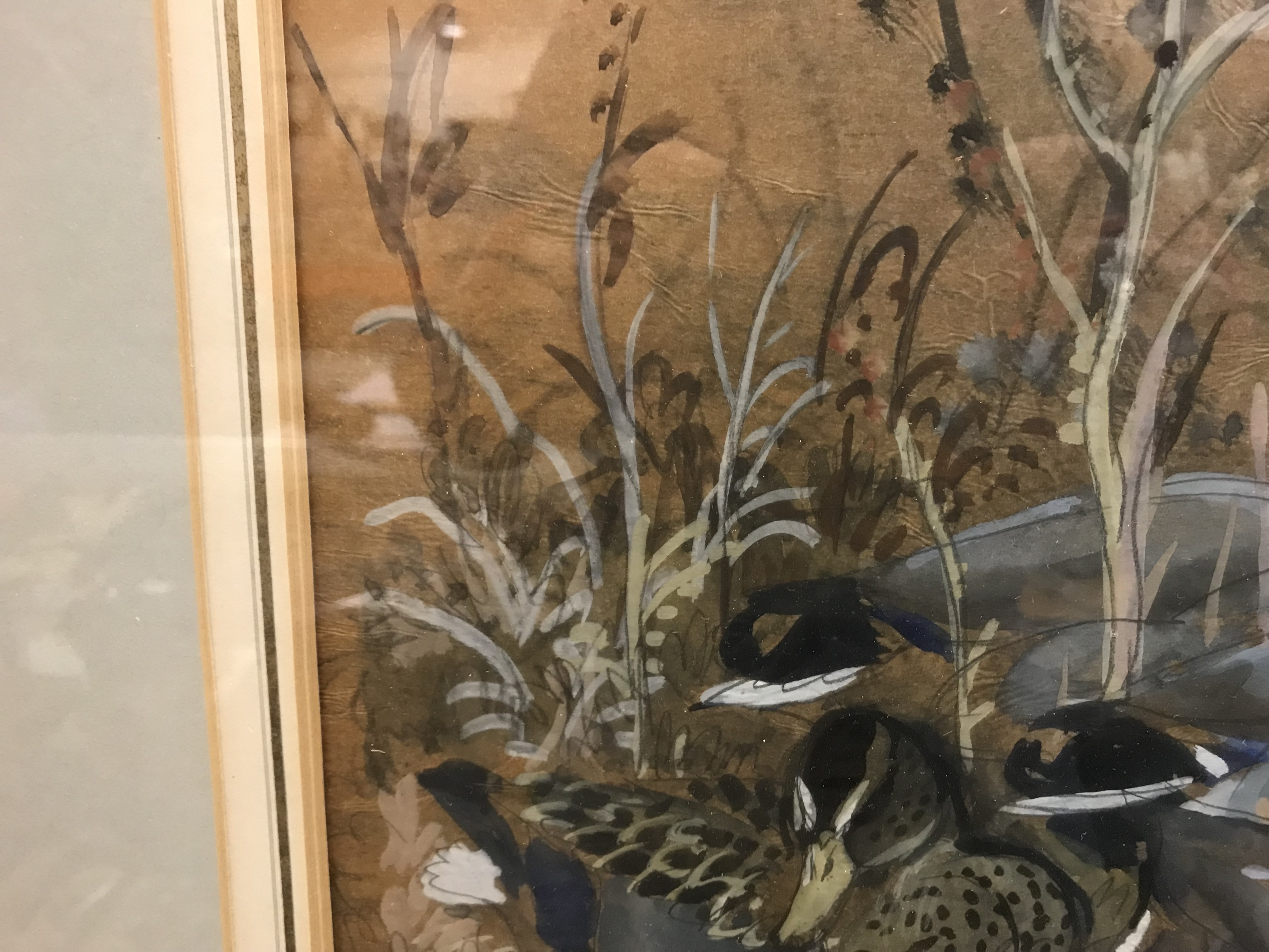 CHARLE FREDERICK TUNNICLIFFE "Mallards resting", watercolour heightened with white, - Image 11 of 31