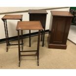 A Victorian mahogany pot cupboard with single fielded panelled door,