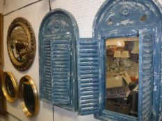 A modern gilt framed rectangular wall mirror with bevelled edge plate, 70 cm x 102 cm,