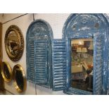 A modern gilt framed rectangular wall mirror with bevelled edge plate, 70 cm x 102 cm,