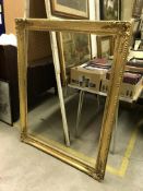 A gilt picture frame with acanthus,