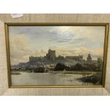 GEORGE HYDE POWNALL (Australian 1876-1932) “Windsor Castle from the river”, oil on board,