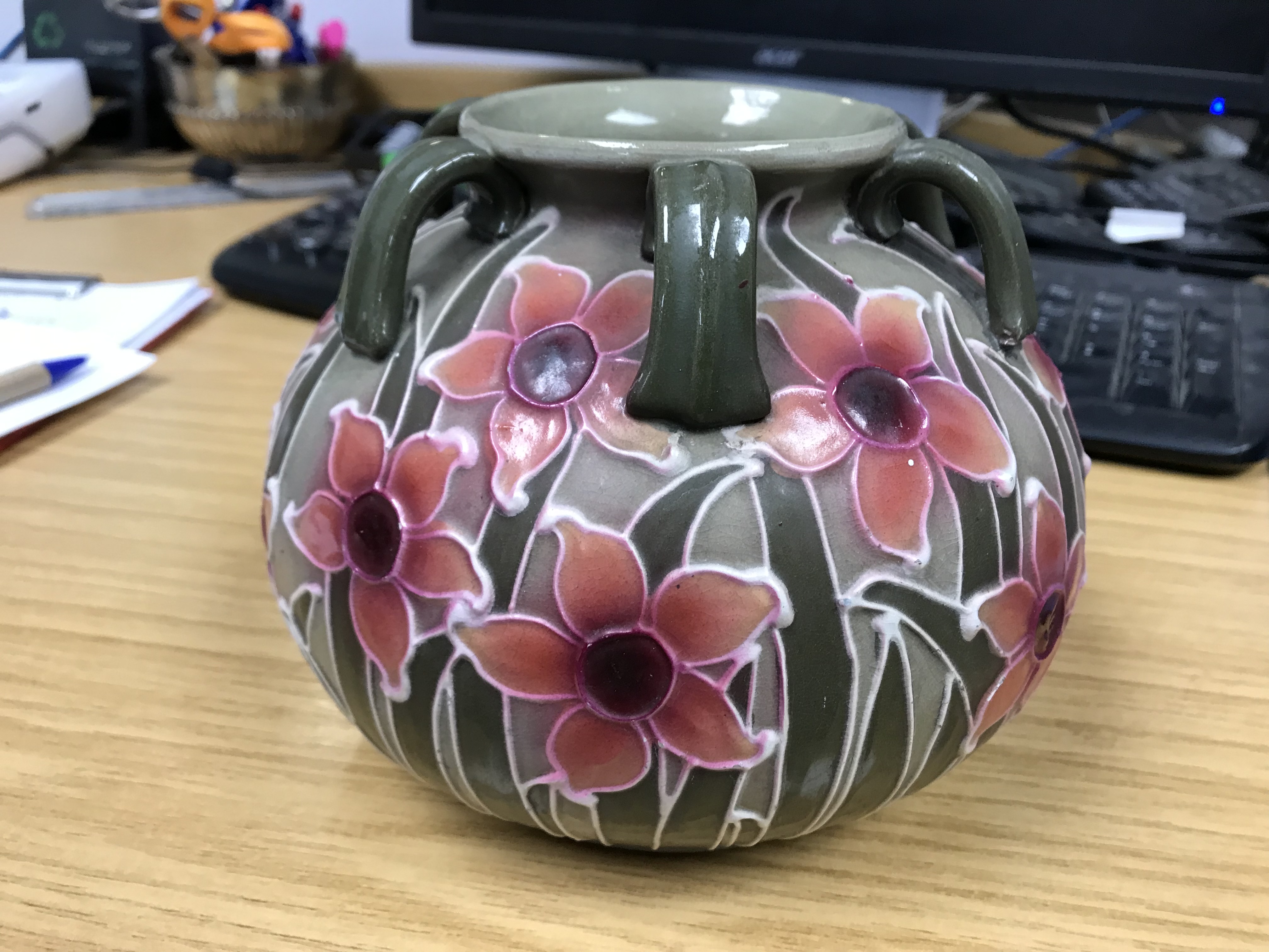 A Royal Doulton blue and white vase decorated by Kelsall, Ridgeway's Gainsborough flow blue bowl, - Image 6 of 15