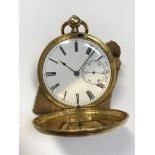 WITHDRAWN An 18-carat gold cased full hunter pocket watch by Mottu of Geneva for Gaskin of Dublin,
