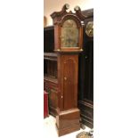 An 18th Century oak cased long case clock,