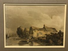 ATTRIBUTED TO DAVID COX SENIOR (1783-1859) "Near Stamford Lincolnshire",