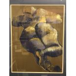 M ISAACSON "Nude study", pastel, signed lower left, dated 2000, 63.