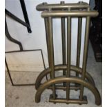 A pair of Art Deco tubular brass embellishments for either furniture or architecture 76 cm high x