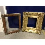 A collection of four various 19th Century and later gilt picture frames with scrolling and floral