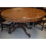 A Victorian mahogany breakfast table,