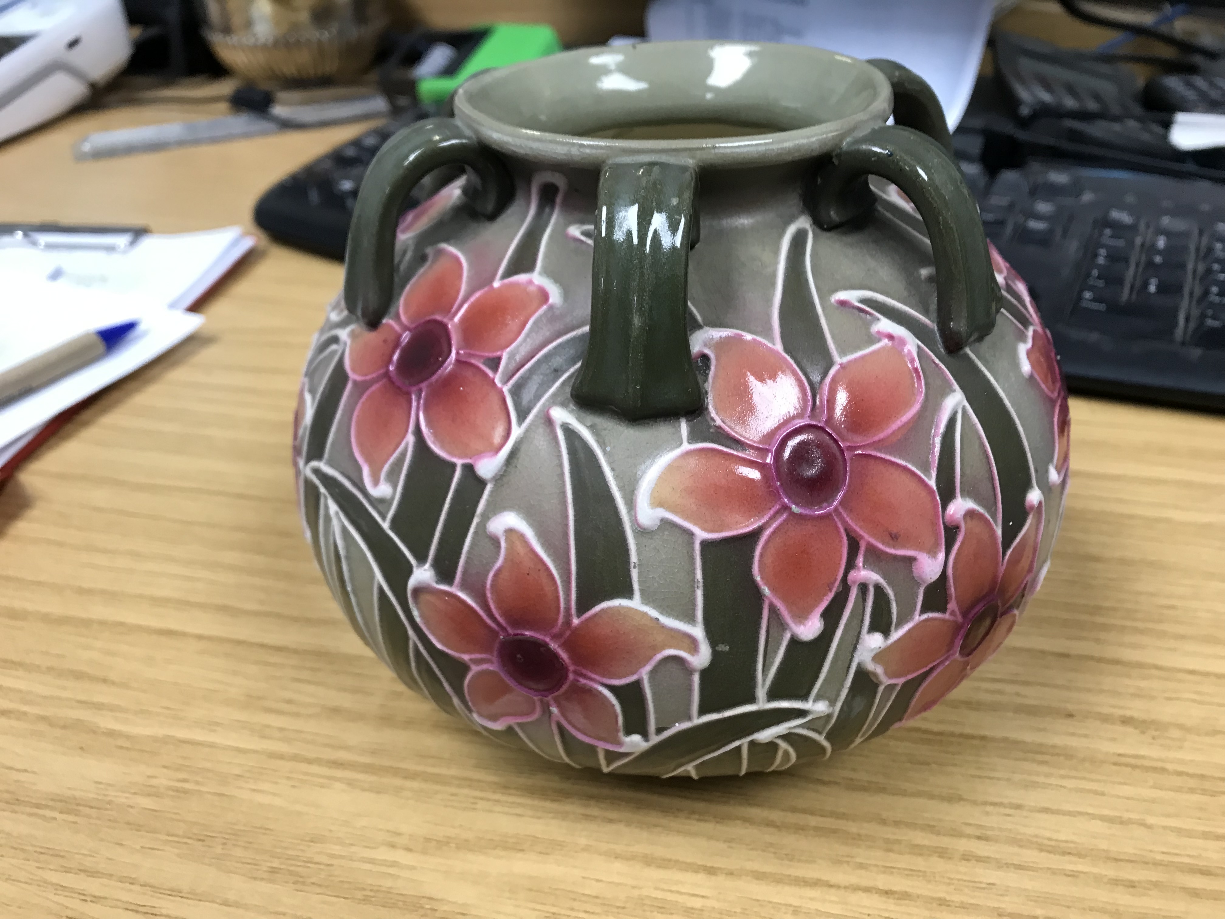 A Royal Doulton blue and white vase decorated by Kelsall, Ridgeway's Gainsborough flow blue bowl, - Image 5 of 15