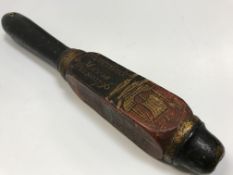 A George III painted truncheon,