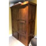 A 20th Century Indian/Eastern hardwood cupboard,