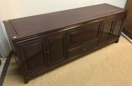 A modern Chinese rosewood sideboard,