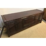 A modern Chinese rosewood sideboard,