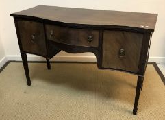 A mahogany serpentine fronted sideboard in the Georgian style,