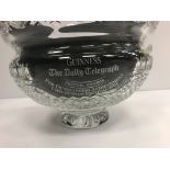 A Waterford Crystal "Kings" trophy bowl inscribed "Guinness The Daily Telegraph Festival Awards for