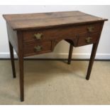 A 19th Century oak lowboy,