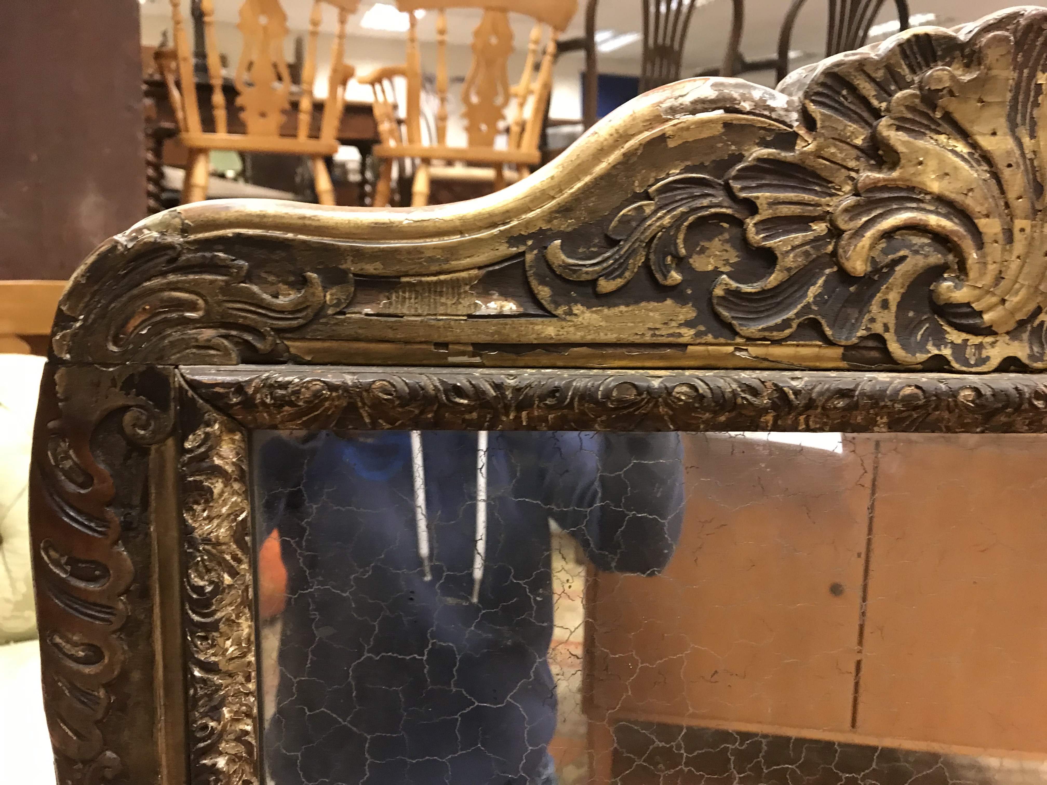 An early 19th Century carved giltwood and gesso framed fire screen, - Image 22 of 34
