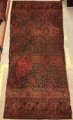 A collection of three Turkaman carpet fragments, 241 cm x 91 cm,