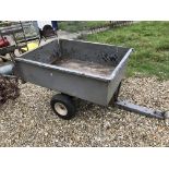 A small single axle trailer,