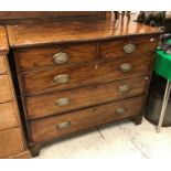 A 19th Century mahogany chest,