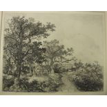 AFTER JOHN CROME “Near Hingham”, etching, 18.