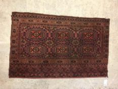 A Bokhara Salour rug,