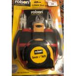 A Rolson 12 piece tool and pouch set