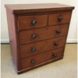 A Victorian mahogany chest,