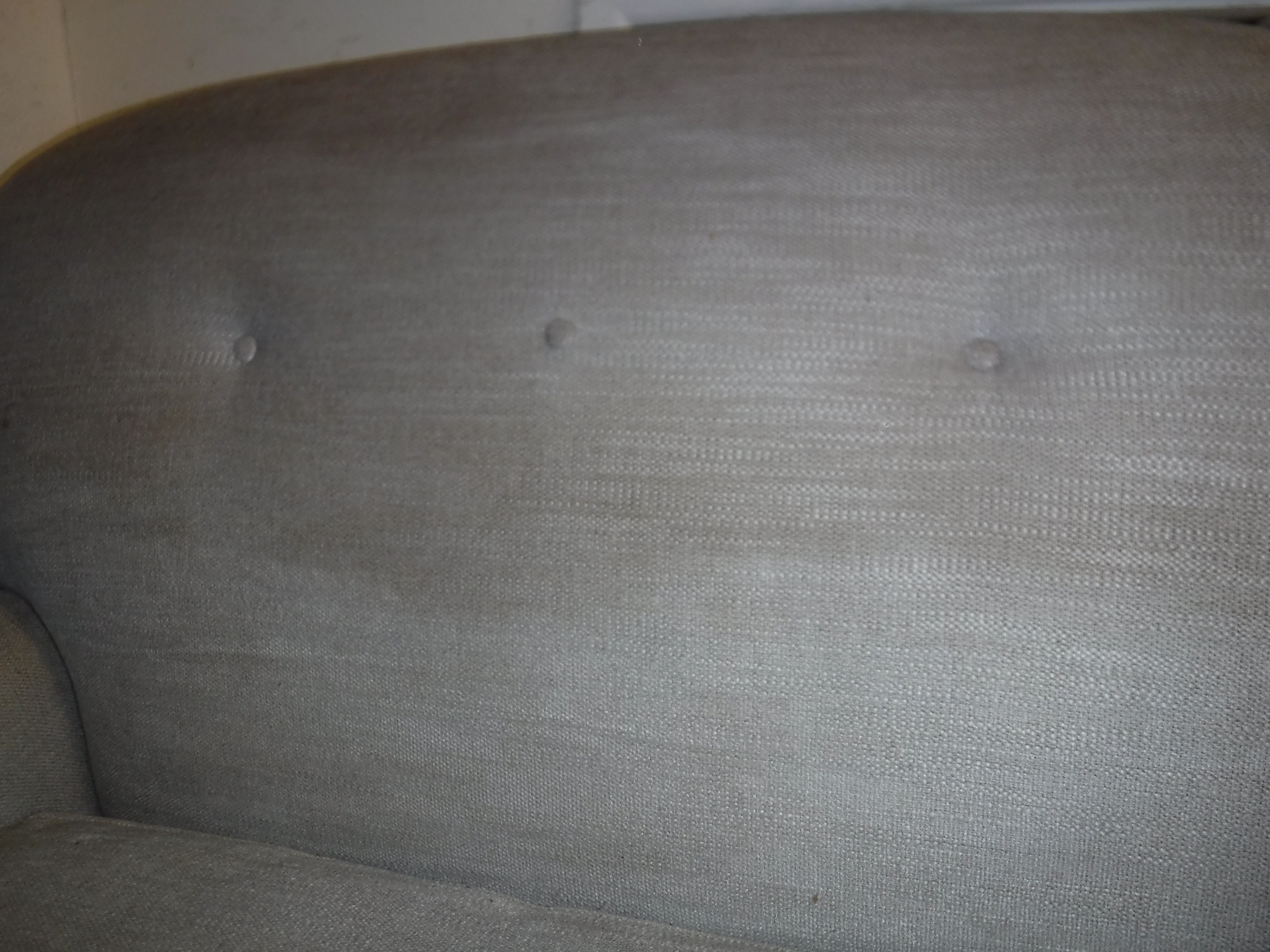 A modern mushroom or taupe upholstered two seat sofa in the Howard manner, - Image 6 of 10