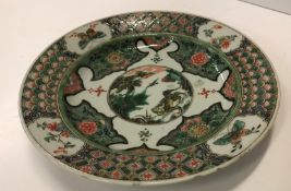 A Chinese Kangxi famille verte plate,