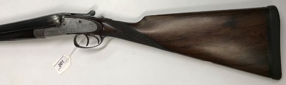 A Charles & Herbert Weston of Brighton 12 bore shotgun, double barrel, side by side,