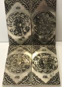 A set of four modern Chinese reproduction manuscript weights,