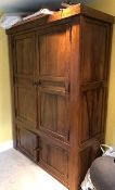 A 20th Century Indian/Eastern hardwood cupboard,