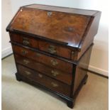 An early 18th Century walnut bureau,