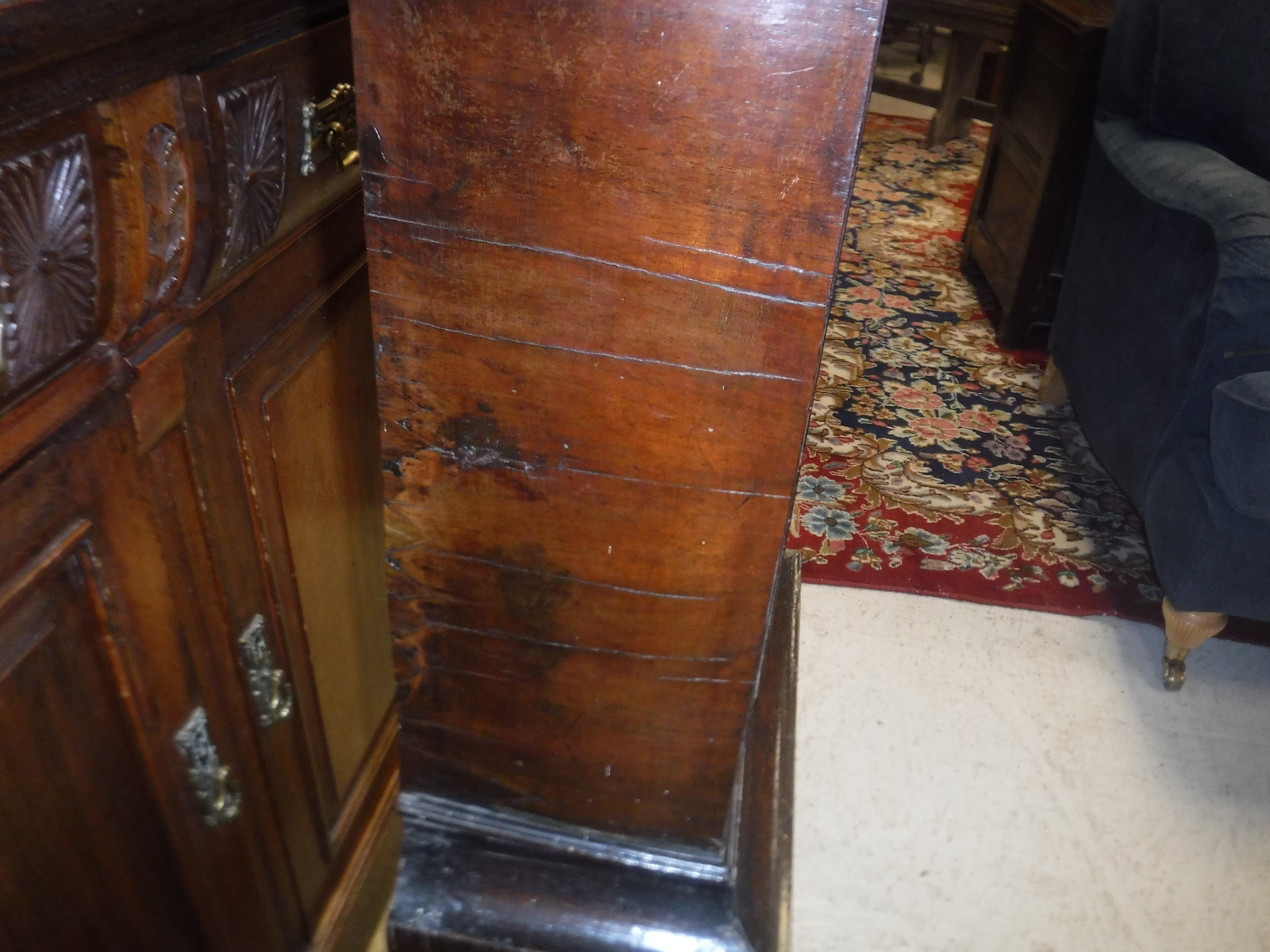 An 18th Century walnut cased long case clock, the eight day movement with silvered chapter ring, - Image 22 of 31