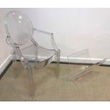 A Philippe Starck Louis Ghost chair for Kartell,