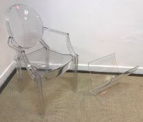 A Philippe Starck Louis Ghost chair for Kartell,