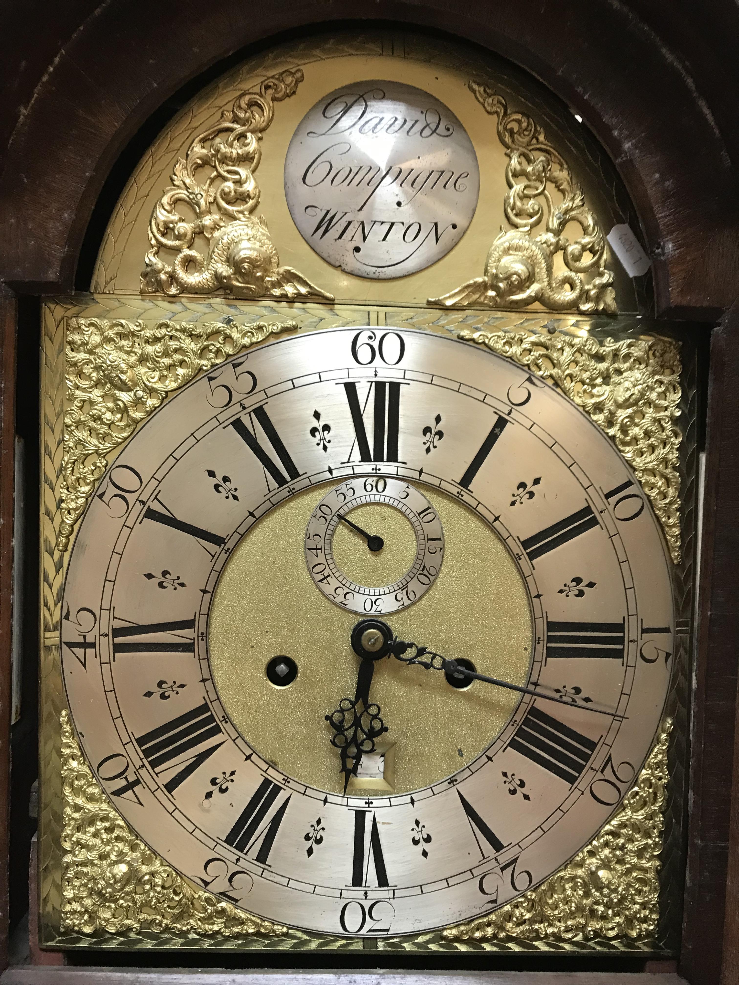An 18th Century walnut cased long case clock, the eight day movement with silvered chapter ring, - Image 2 of 31