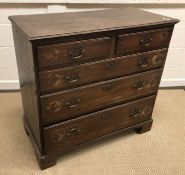 An 18th Century oak chest,