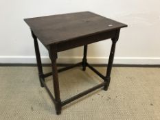 A 19th Century oak occasional table,