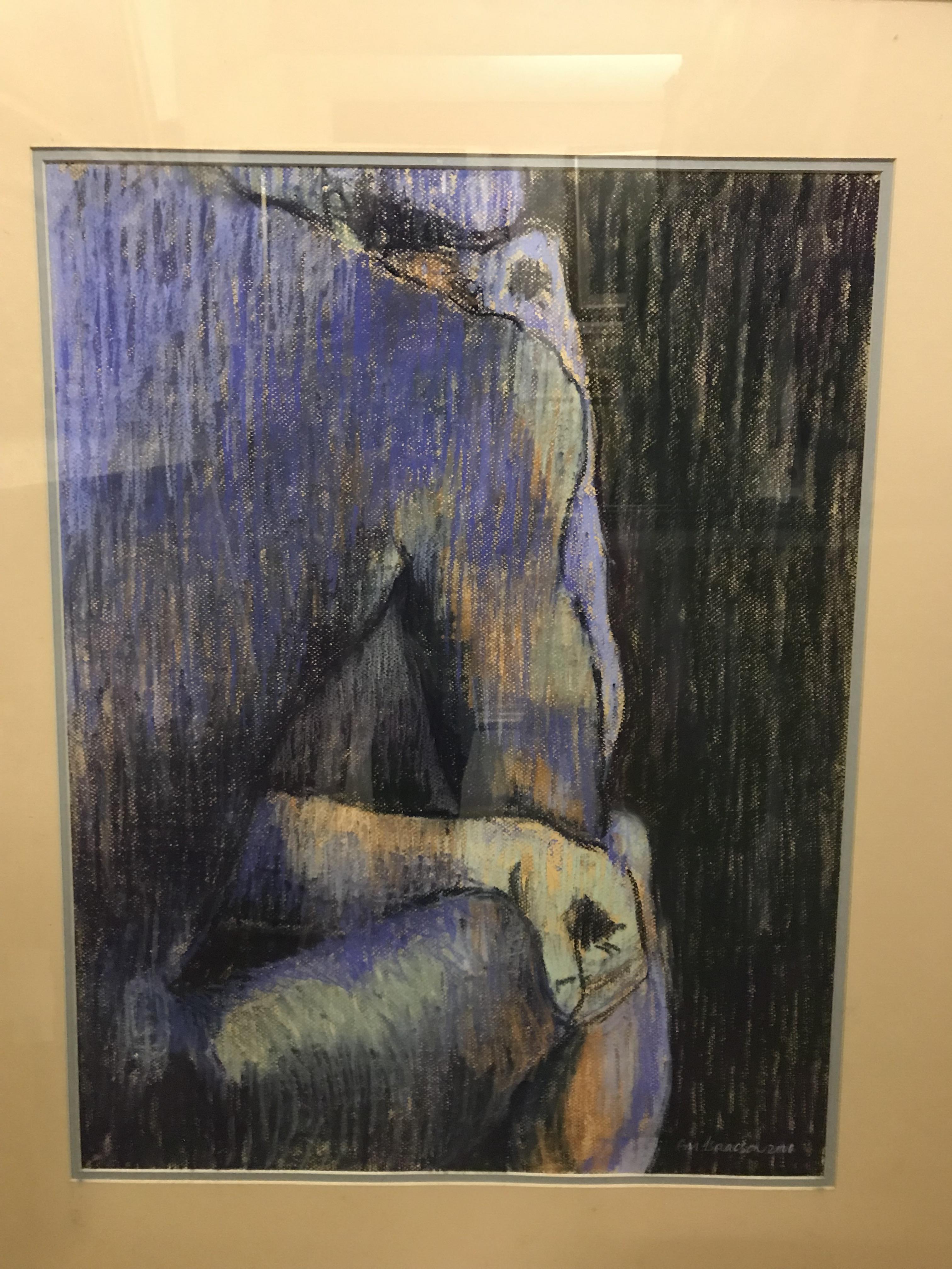 M ISAACSON "Nude study", pastel, signed lower left, dated 2000, 63. - Image 2 of 4