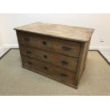 A 19th Century Continental pine commode,