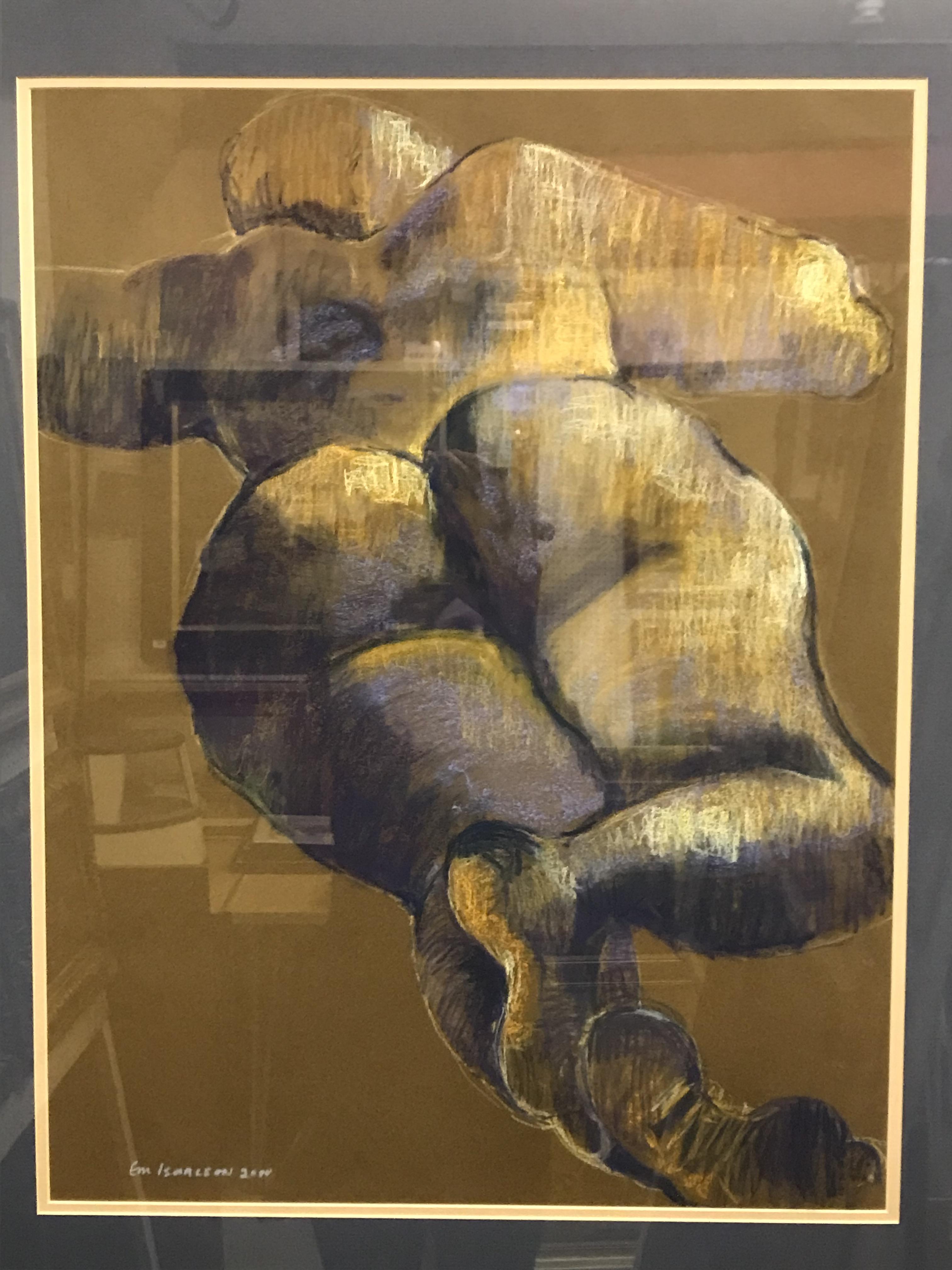 M ISAACSON "Nude study", pastel, signed lower left, dated 2000, 63.