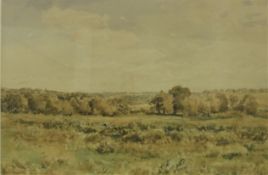 SIR THOMAS COLLIER (1840-1891) “Autumnal landscape”, watercolour, signed lower left,
