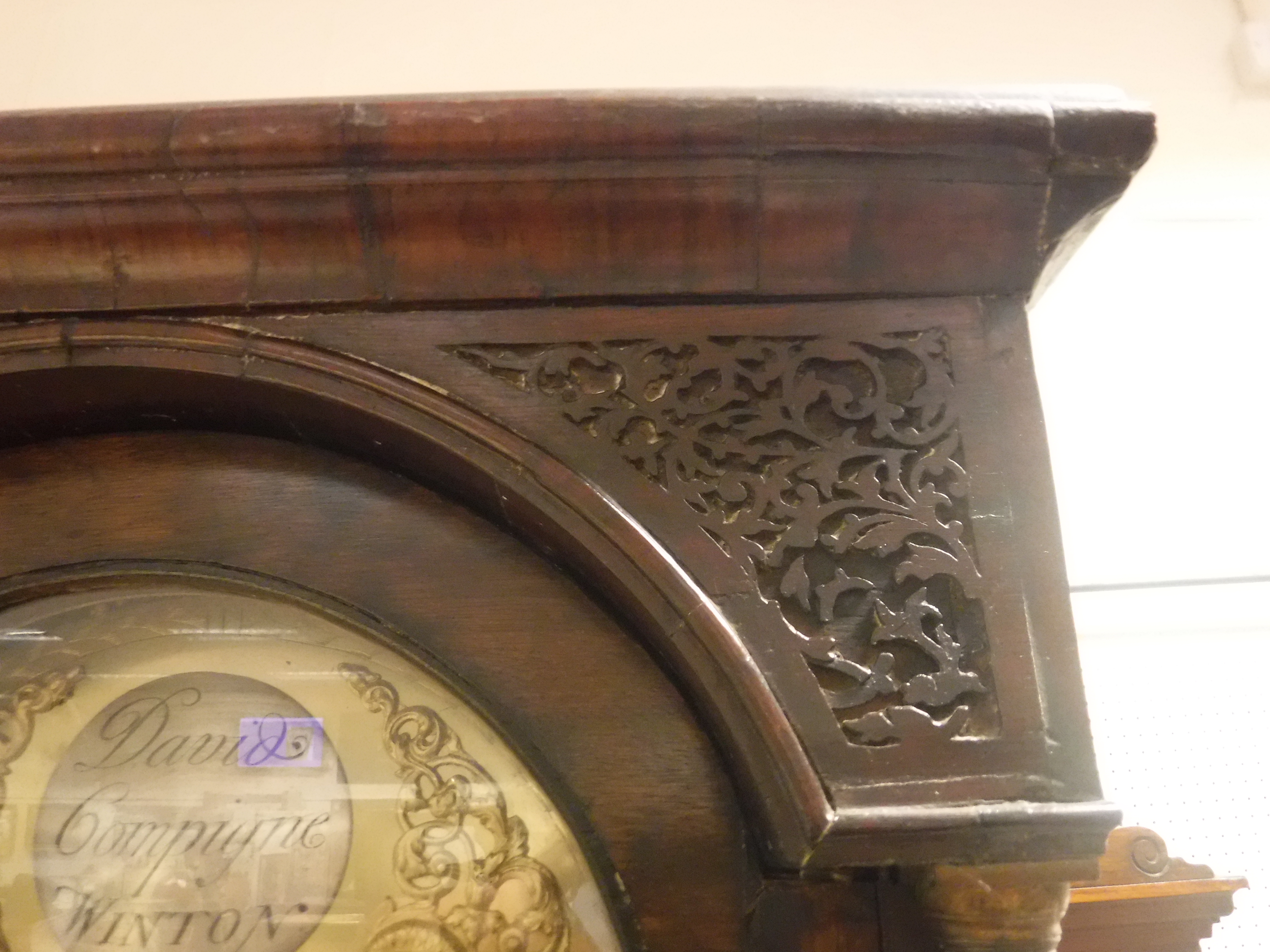 An 18th Century walnut cased long case clock, the eight day movement with silvered chapter ring, - Image 9 of 31