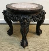 A late 19th Century Chinese urn stand,