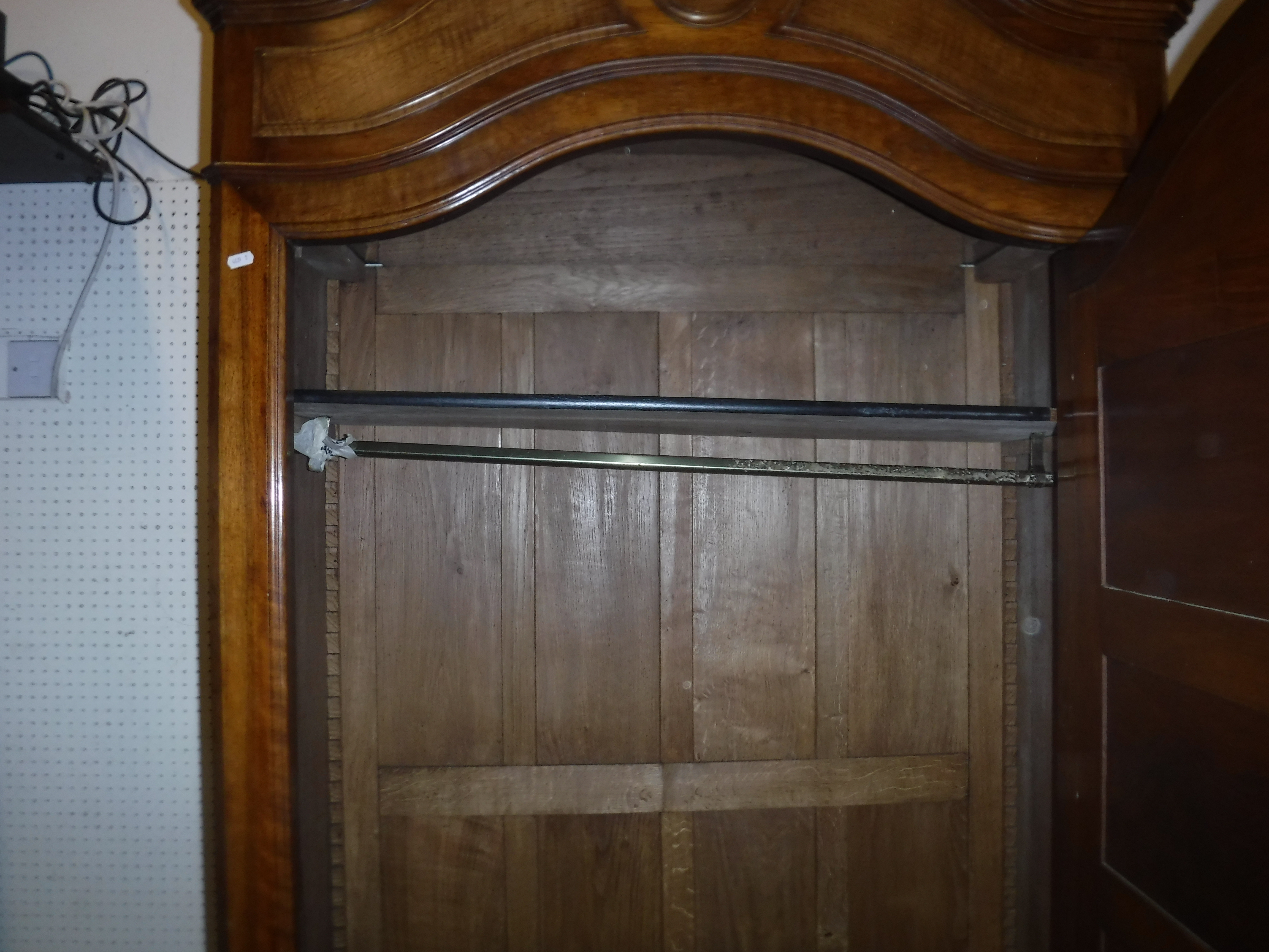 A 19th Century French walnut armoire, - Image 9 of 11