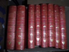 Eight volumes SURTEES tooled and gilded Morocco leather bound, including “Ask Mamma” 1858, “Mr.